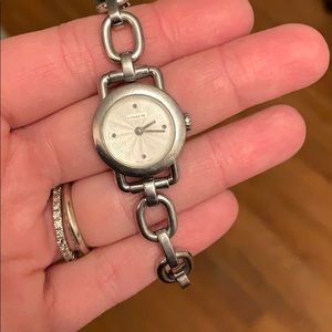 Coach silver watch